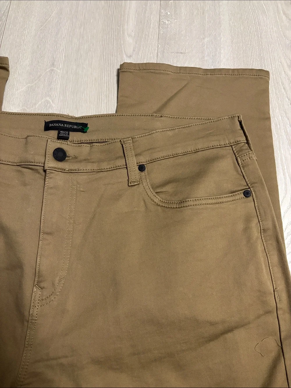 🔥BUNDLESALE Mens 40/32 Banana Republic Straight-Leg Jean Khaki Pants